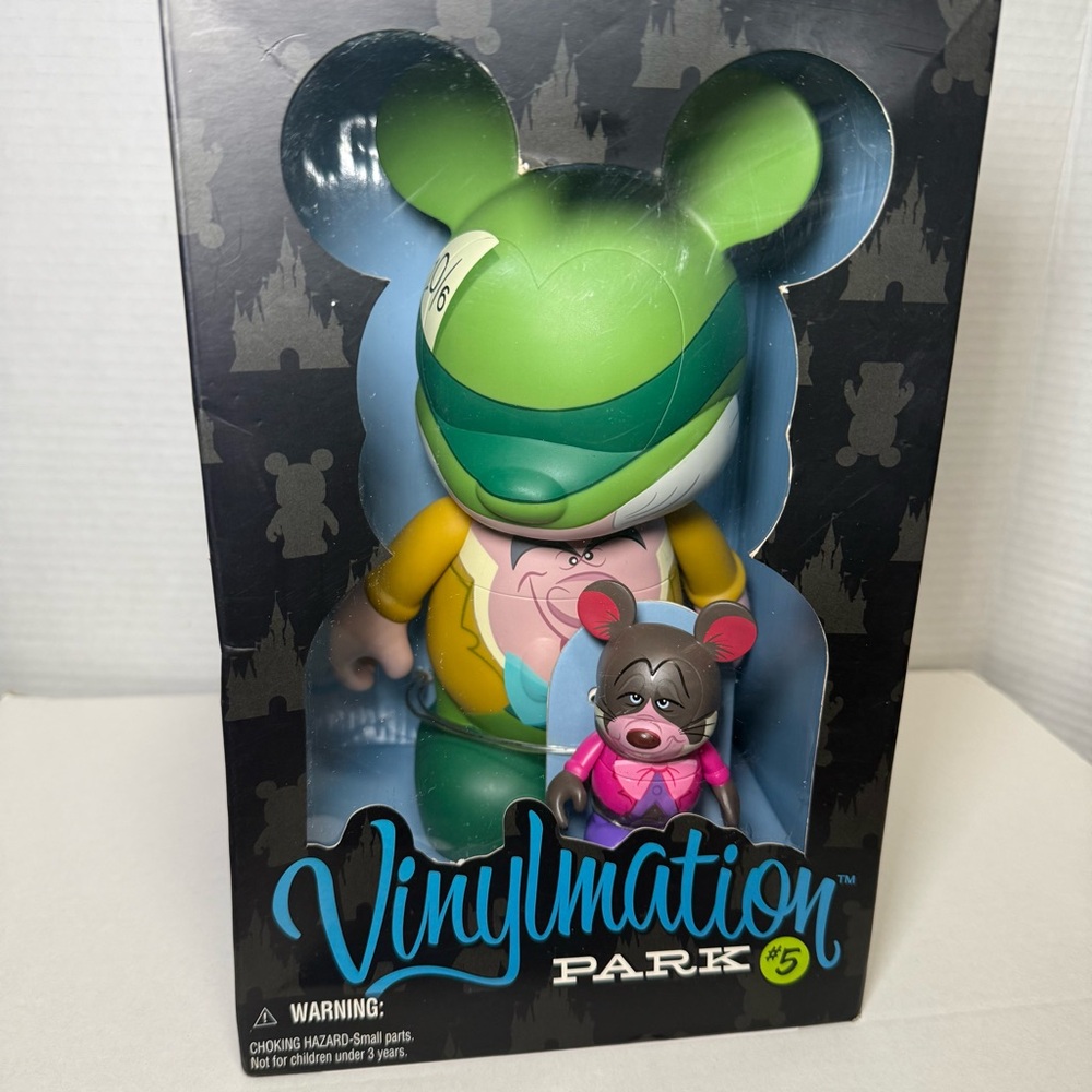 Disney Vinylmation Park #5 Alice in Wonderland 9" Mad Hatter and 3" Dormouse